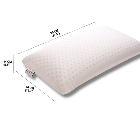 Dunlop Medium Firm Queen Size Latex Foam Pillow